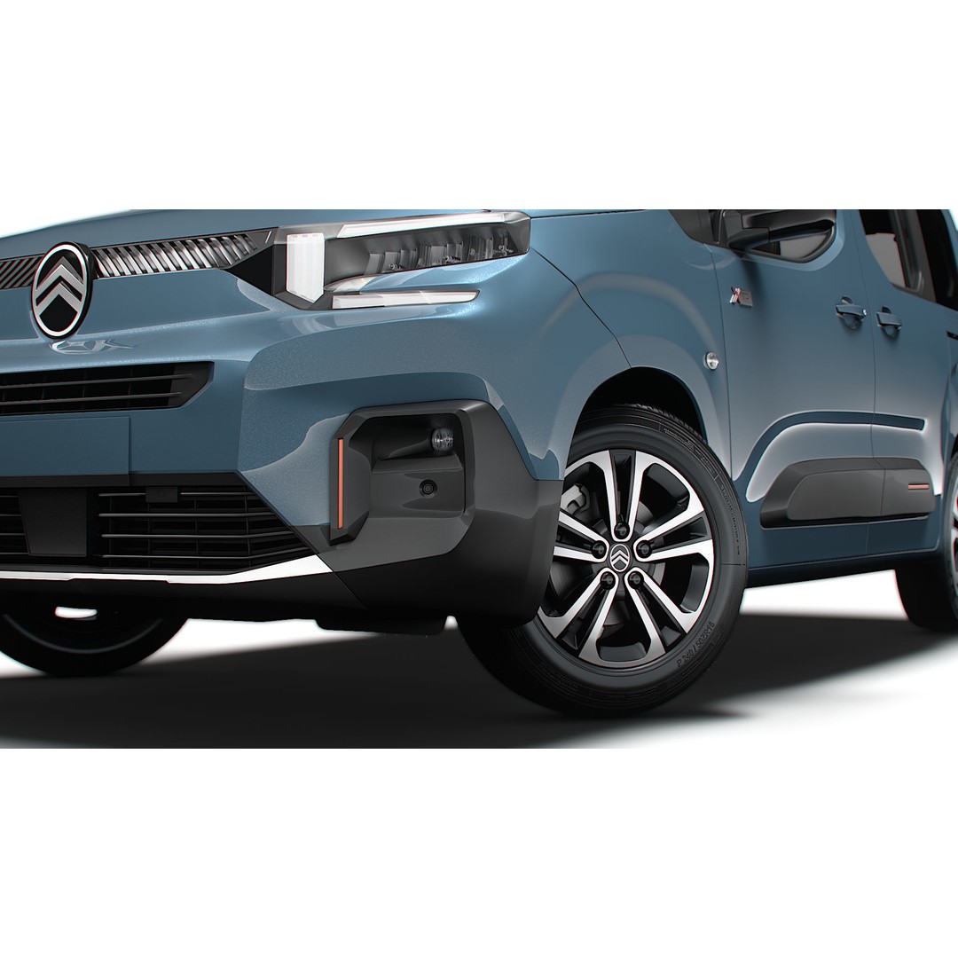 Citroen e Berlingo Max XTR 2025 3D Model – High Poly Vehicle, FBX, OBJ - View 5