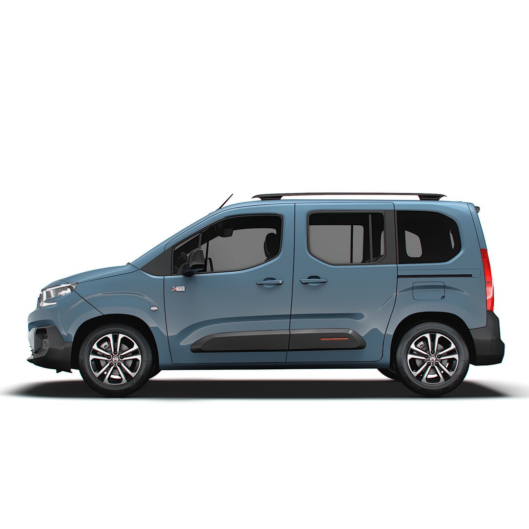 Citroen e Berlingo Max XTR 2025 3D Model – High Poly Vehicle, FBX, OBJ - View 6