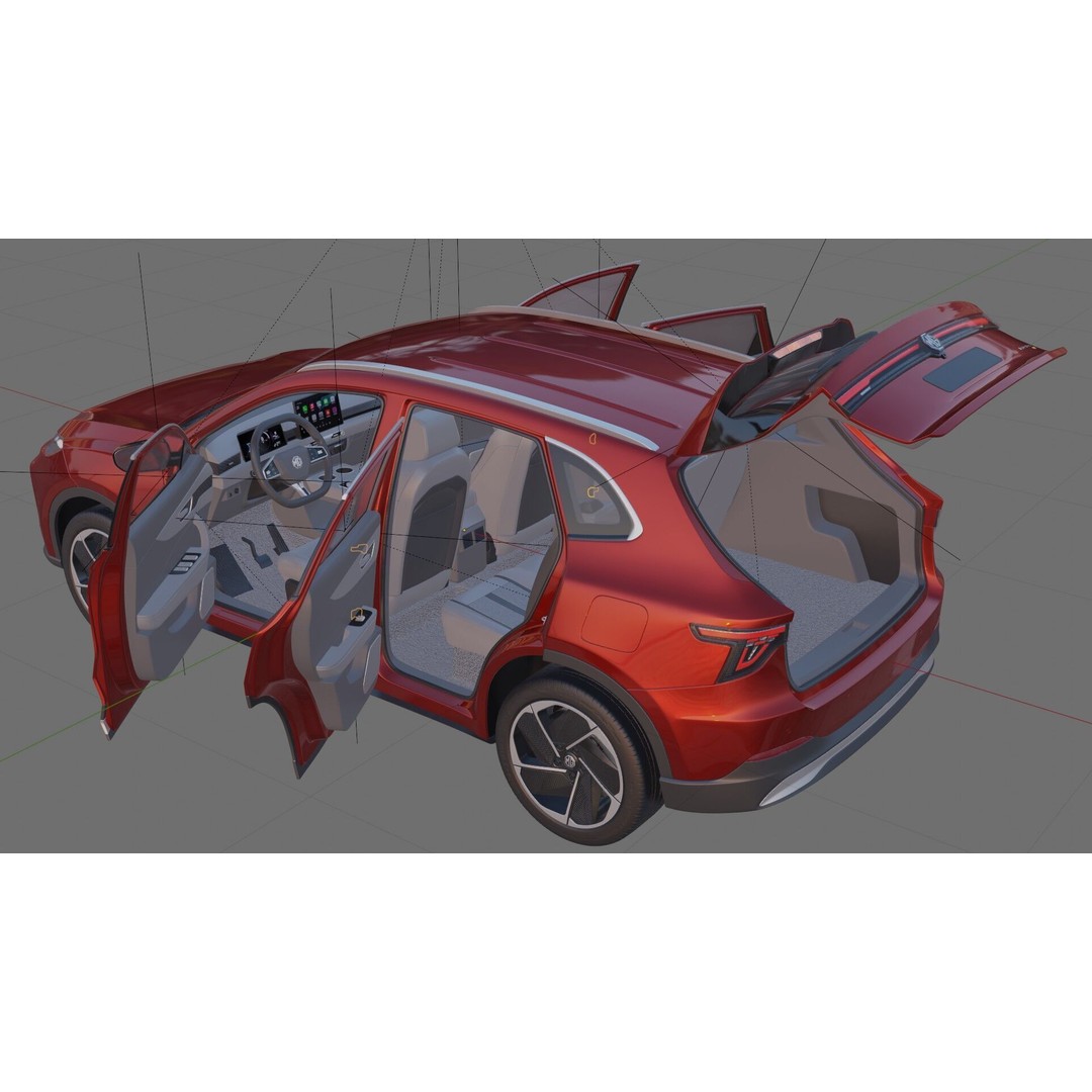 MG S5 ES5 EV 2026 3D Model – Detailed SUV with Interior, FBX, OBJ - View 27