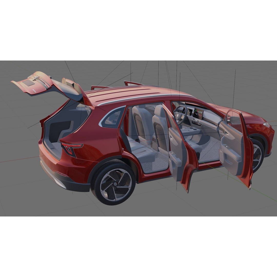 MG S5 ES5 EV 2026 3D Model – Detailed SUV with Interior, FBX, OBJ - View 28