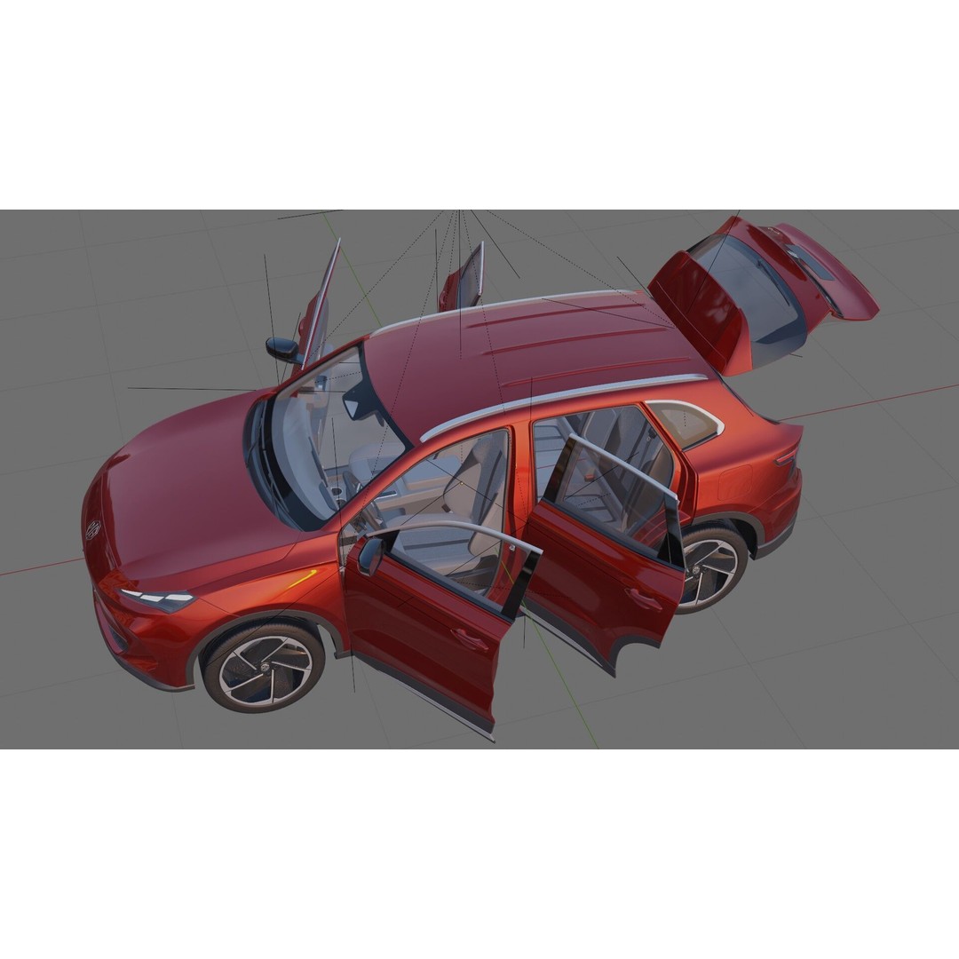 MG S5 ES5 EV 2026 3D Model – Detailed SUV with Interior, FBX, OBJ - View 30
