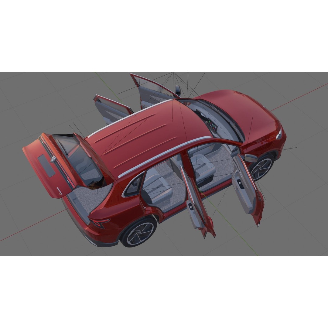 MG S5 ES5 EV 2026 3D Model – Detailed SUV with Interior, FBX, OBJ - View 31