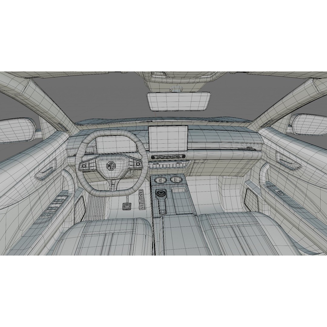 MG S5 ES5 EV 2026 3D Model – Detailed SUV with Interior, FBX, OBJ - View 36