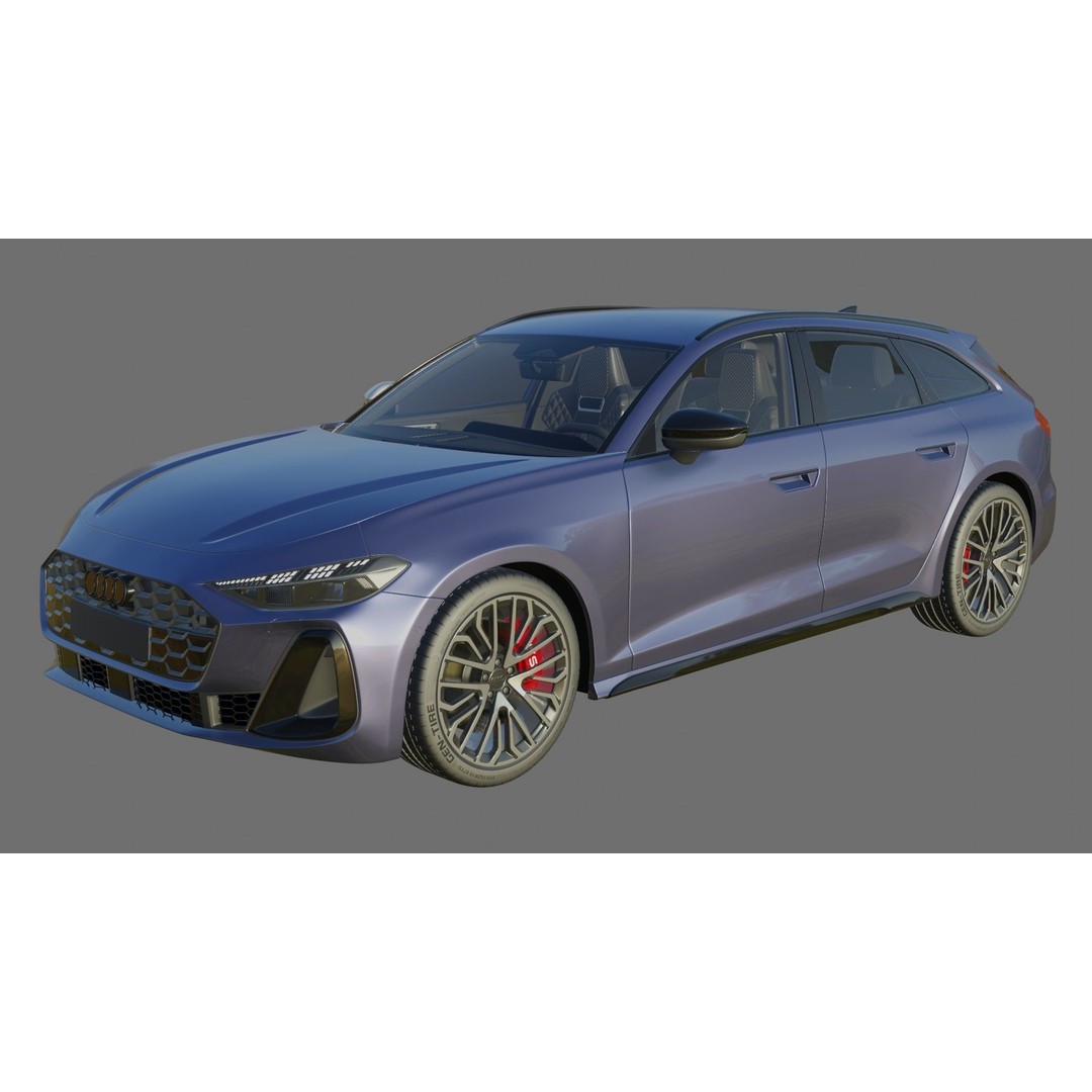 Audi S5 and A5 S-Line Avant 2025 3D Model – Detailed Game-Ready Asset - View 25