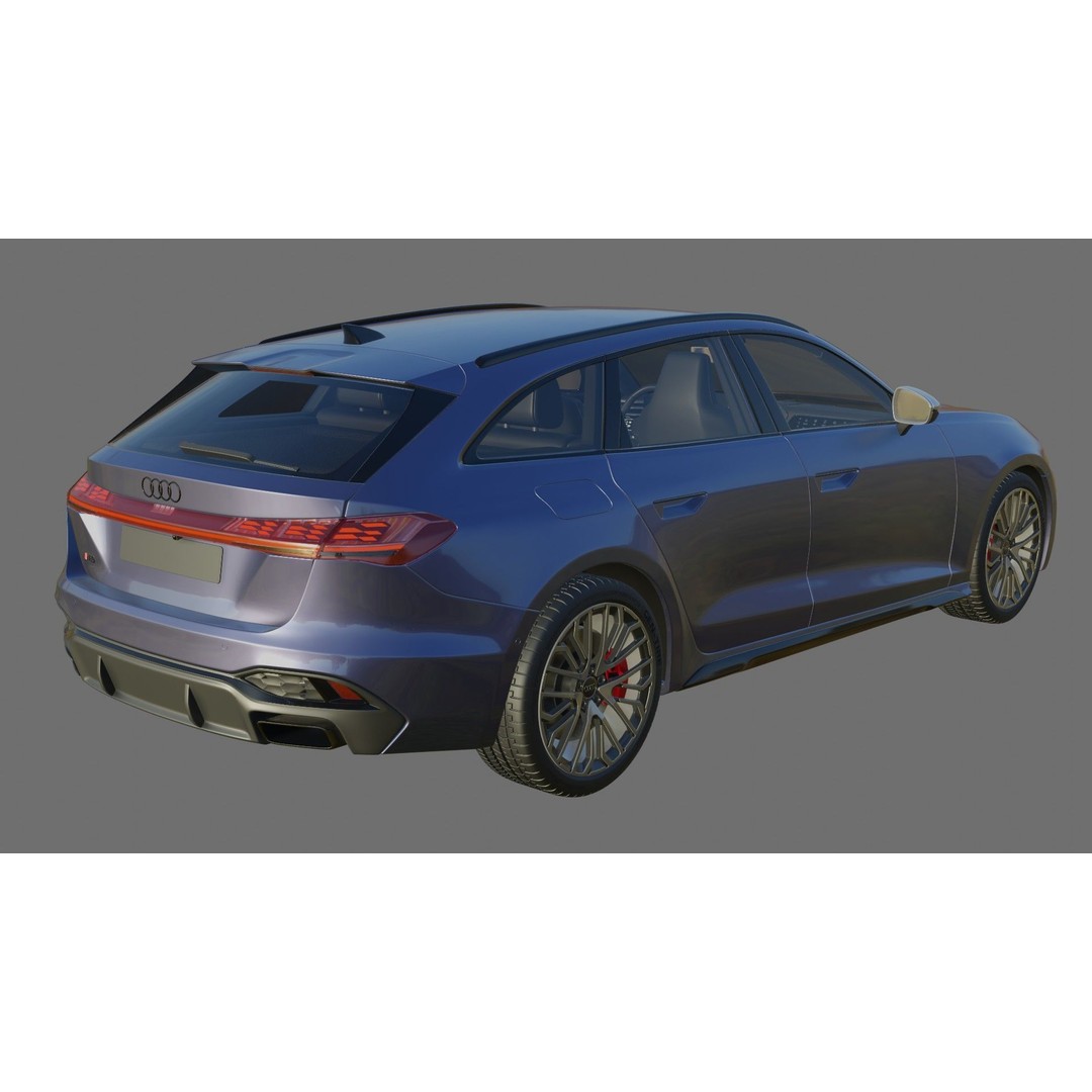 Audi S5 and A5 S-Line Avant 2025 3D Model – Detailed Game-Ready Asset - View 27