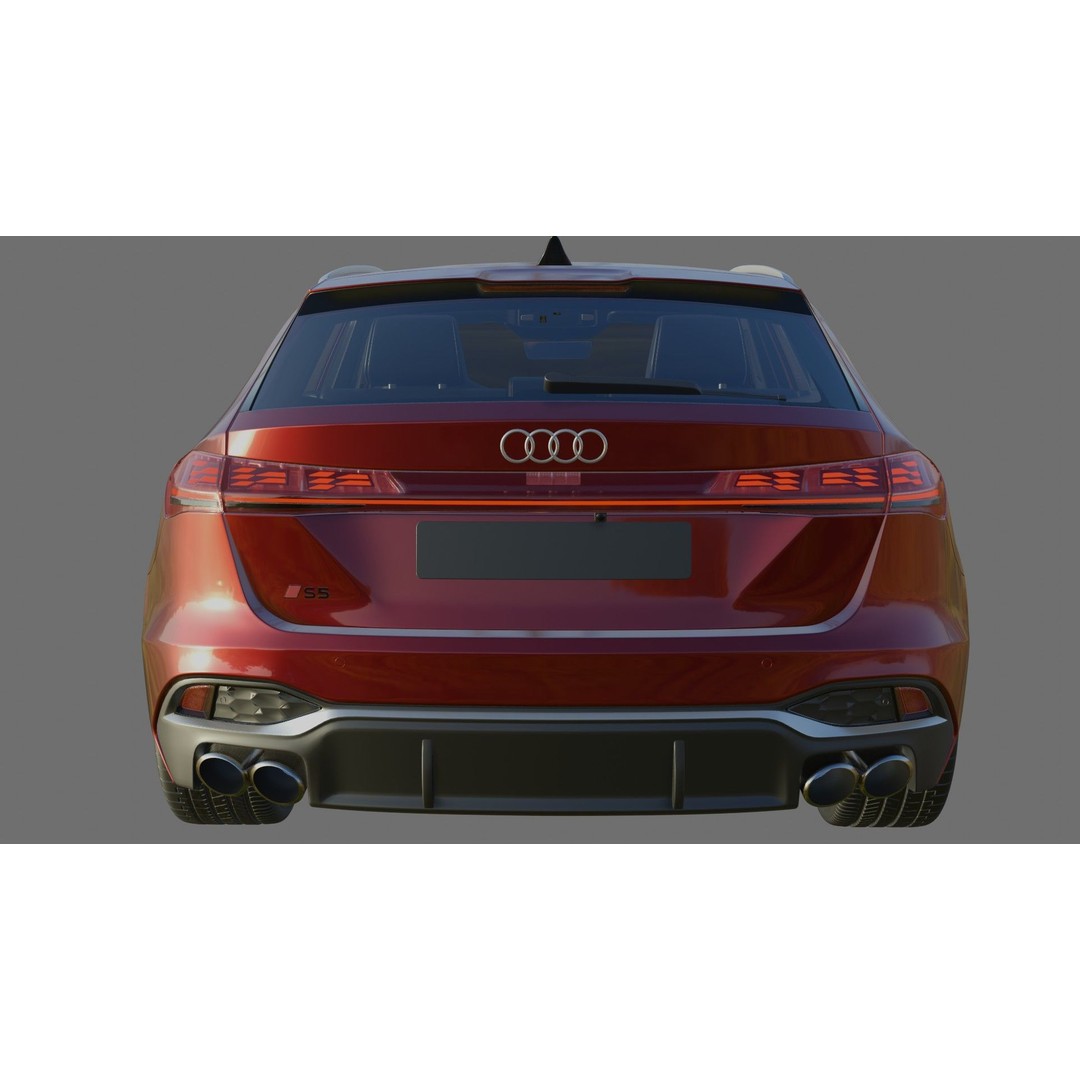 Audi S5 and A5 S-Line Avant 2025 3D Model – Detailed Game-Ready Asset - View 29