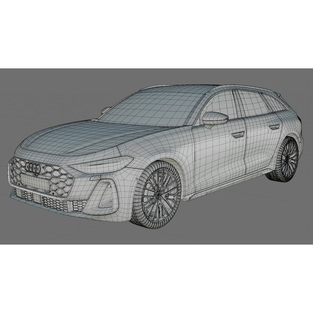 Audi S5 and A5 S-Line Avant 2025 3D Model – Detailed Game-Ready Asset - View 34