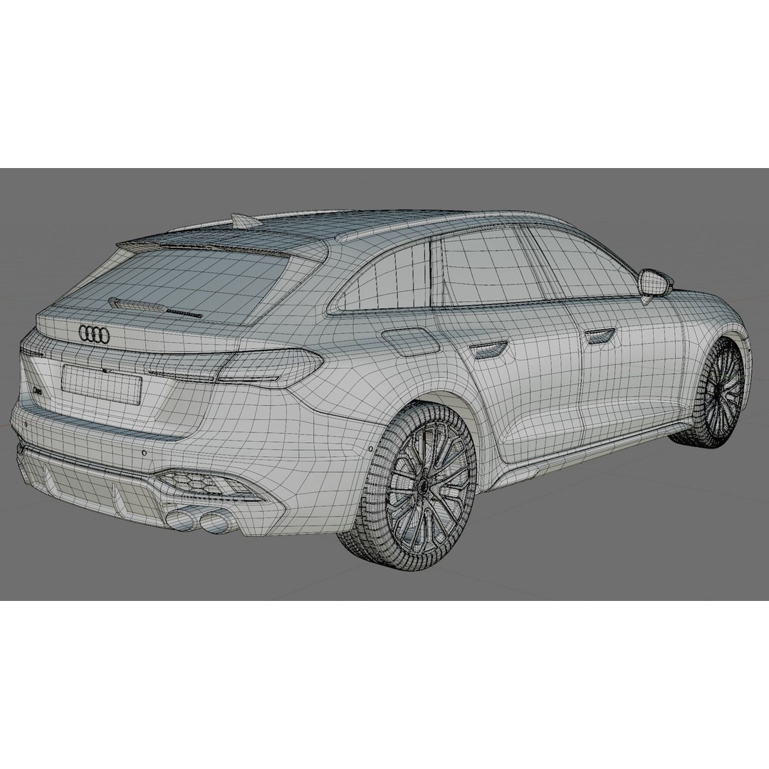 Audi S5 and A5 S-Line Avant 2025 3D Model – Detailed Game-Ready Asset - View 35