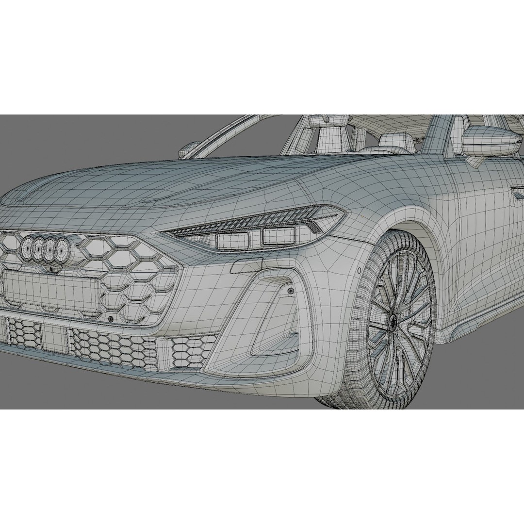 Audi S5 and A5 S-Line Avant 2025 3D Model – Detailed Game-Ready Asset - View 36