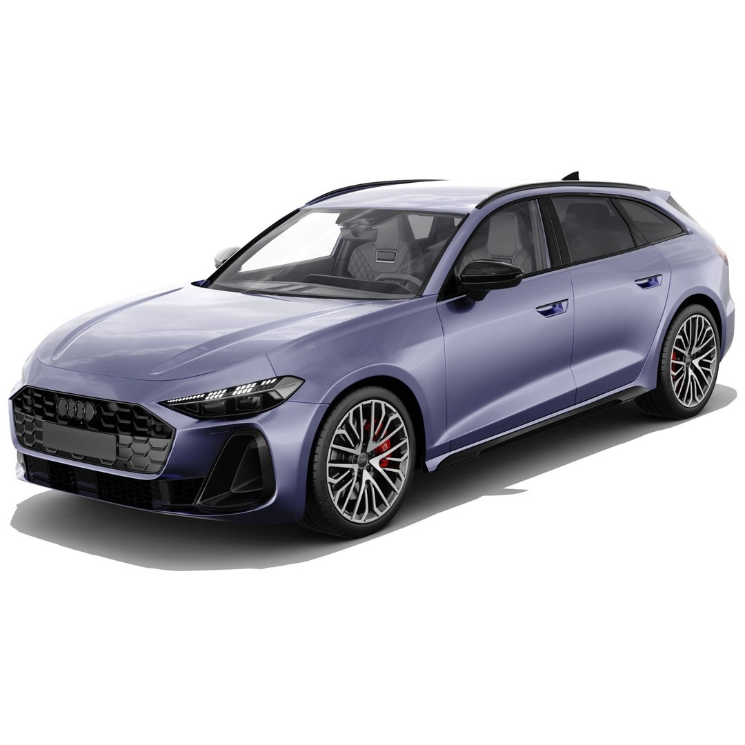 Audi S5 and A5 S-Line Avant 2025 3D Model – Detailed Game-Ready Asset - View 4