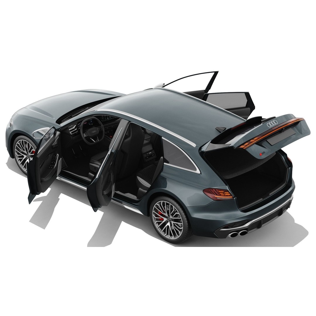 Audi S5 and A5 S-Line Avant 2025 3D Model – Detailed Game-Ready Asset - View 5