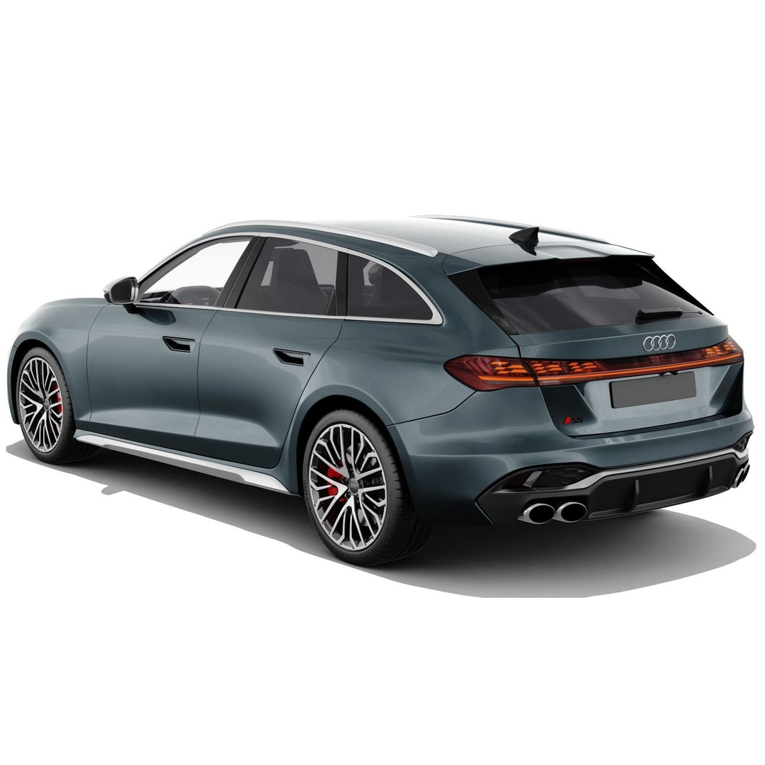 Audi S5 and A5 S-Line Avant 2025 3D Model – Detailed Game-Ready Asset - View 8