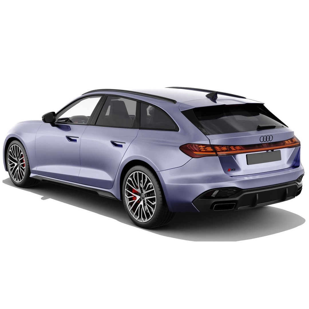Audi S5 and A5 S-Line Avant 2025 3D Model – Detailed Game-Ready Asset - View 9