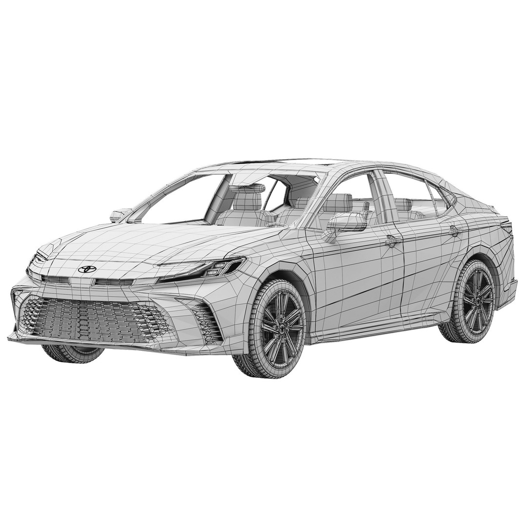 Toyota Camry XSE 2025 3D Model – High Poly Car Asset, FBX, OBJ - View 15