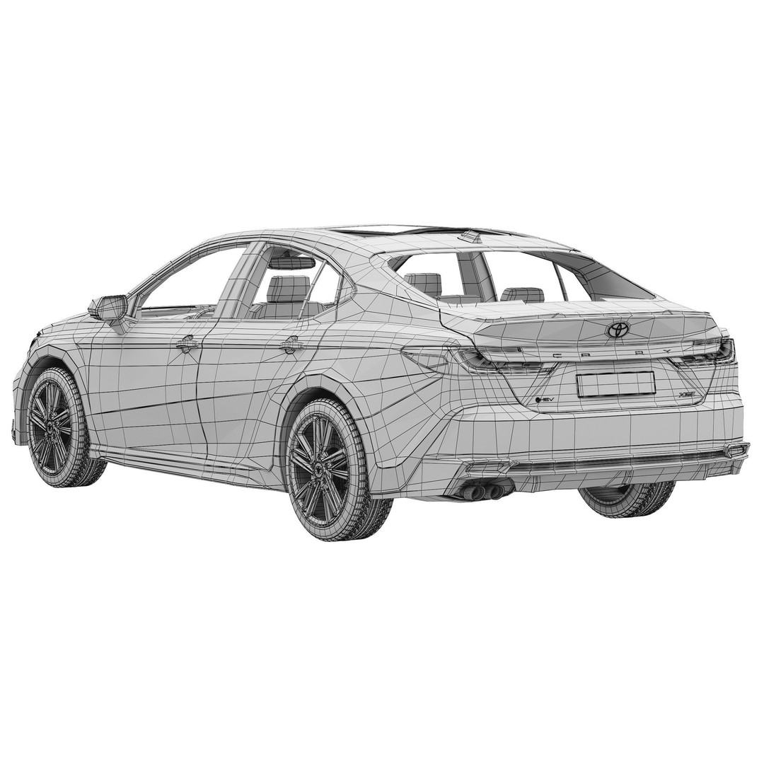Toyota Camry XSE 2025 3D Model – High Poly Car Asset, FBX, OBJ - View 17