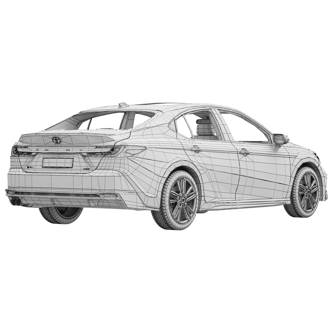 Toyota Camry XSE 2025 3D Model – High Poly Car Asset, FBX, OBJ - View 18