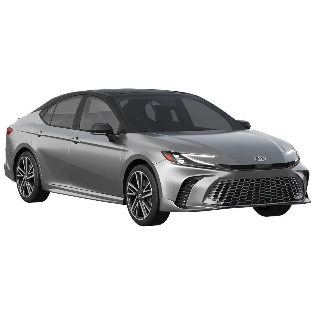 Toyota Camry XSE 2025 3D Model – High Poly Car Asset, FBX, OBJ - View 3