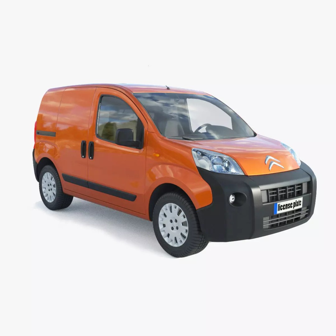 Citroen Nemo Kastenwagen 3D Model – Detailed Car Asset, FBX, OBJ - View 2
