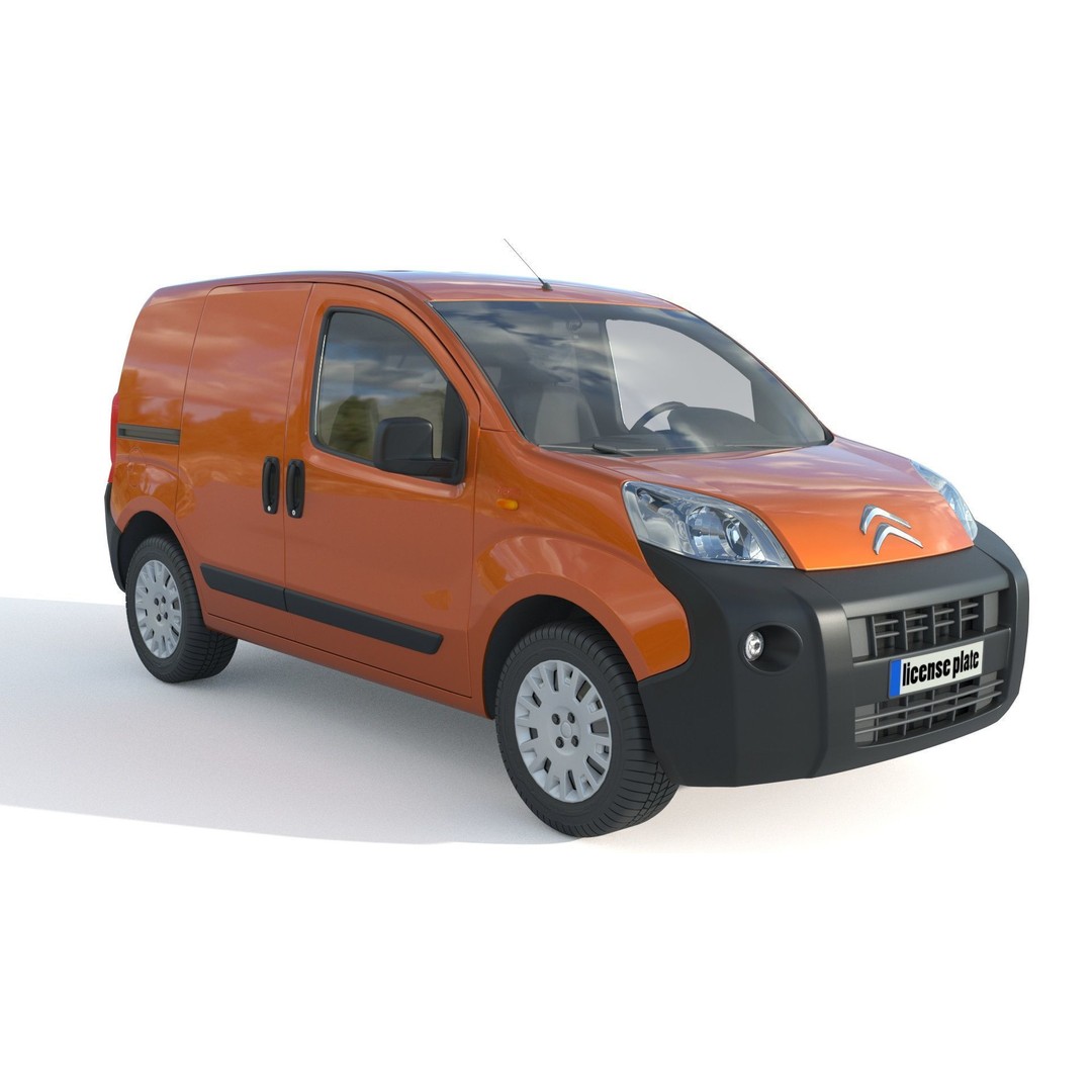 Citroen Nemo Kastenwagen 3D Model – Detailed Car Asset, FBX, OBJ - View 3