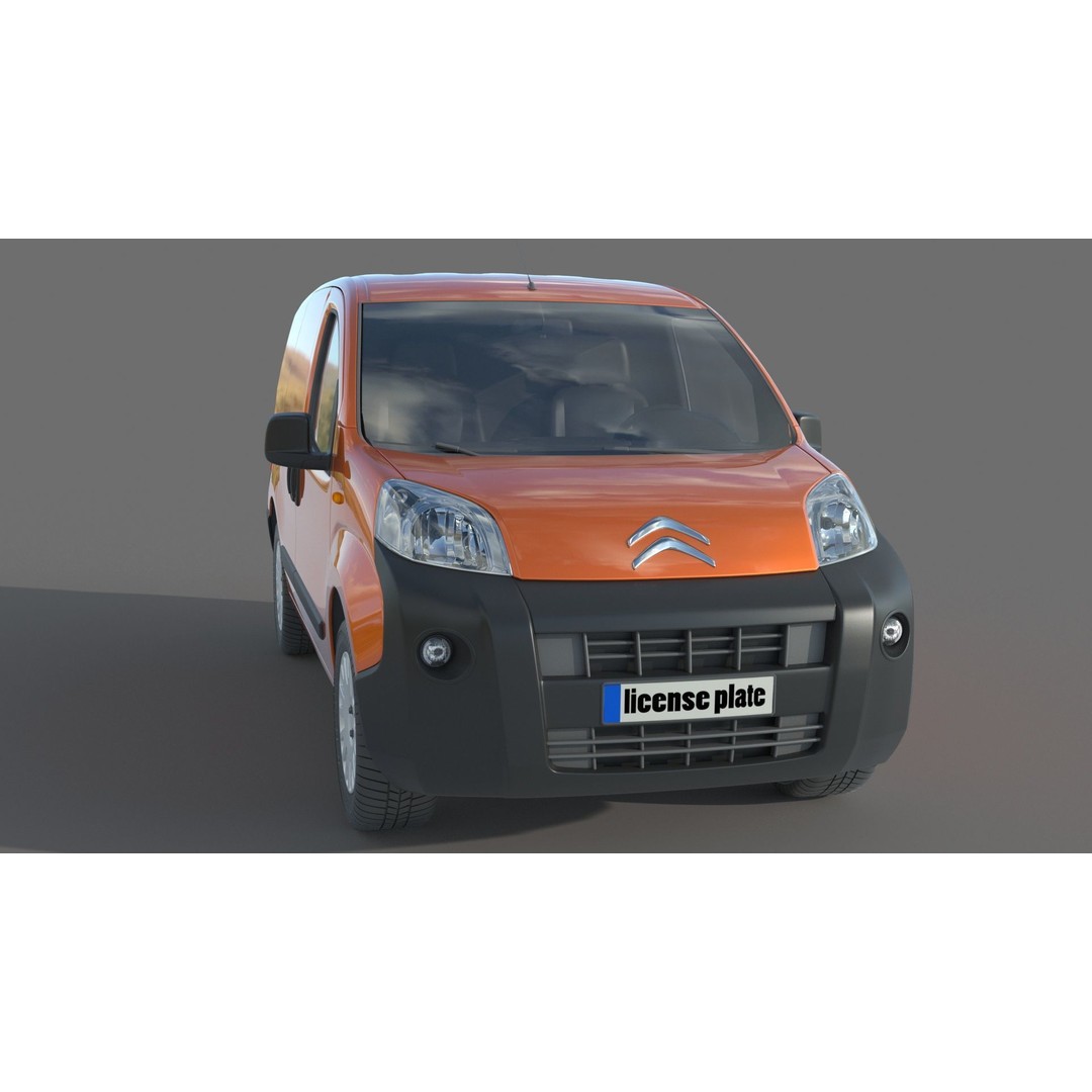 Citroen Nemo Kastenwagen 3D Model – Detailed Car Asset, FBX, OBJ - View 5