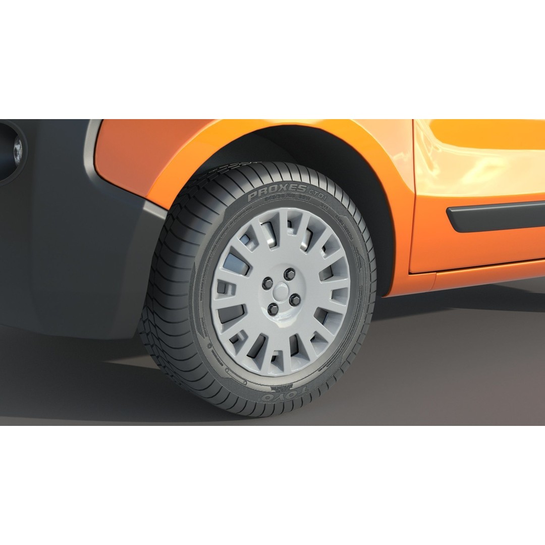 Citroen Nemo Kastenwagen 3D Model – Detailed Car Asset, FBX, OBJ - View 9