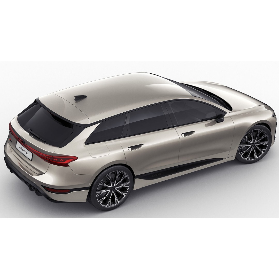 Audi A6 Avant e-tron 2025 3D Model – High Poly Game Asset, FBX, OBJ, Blender - View 13