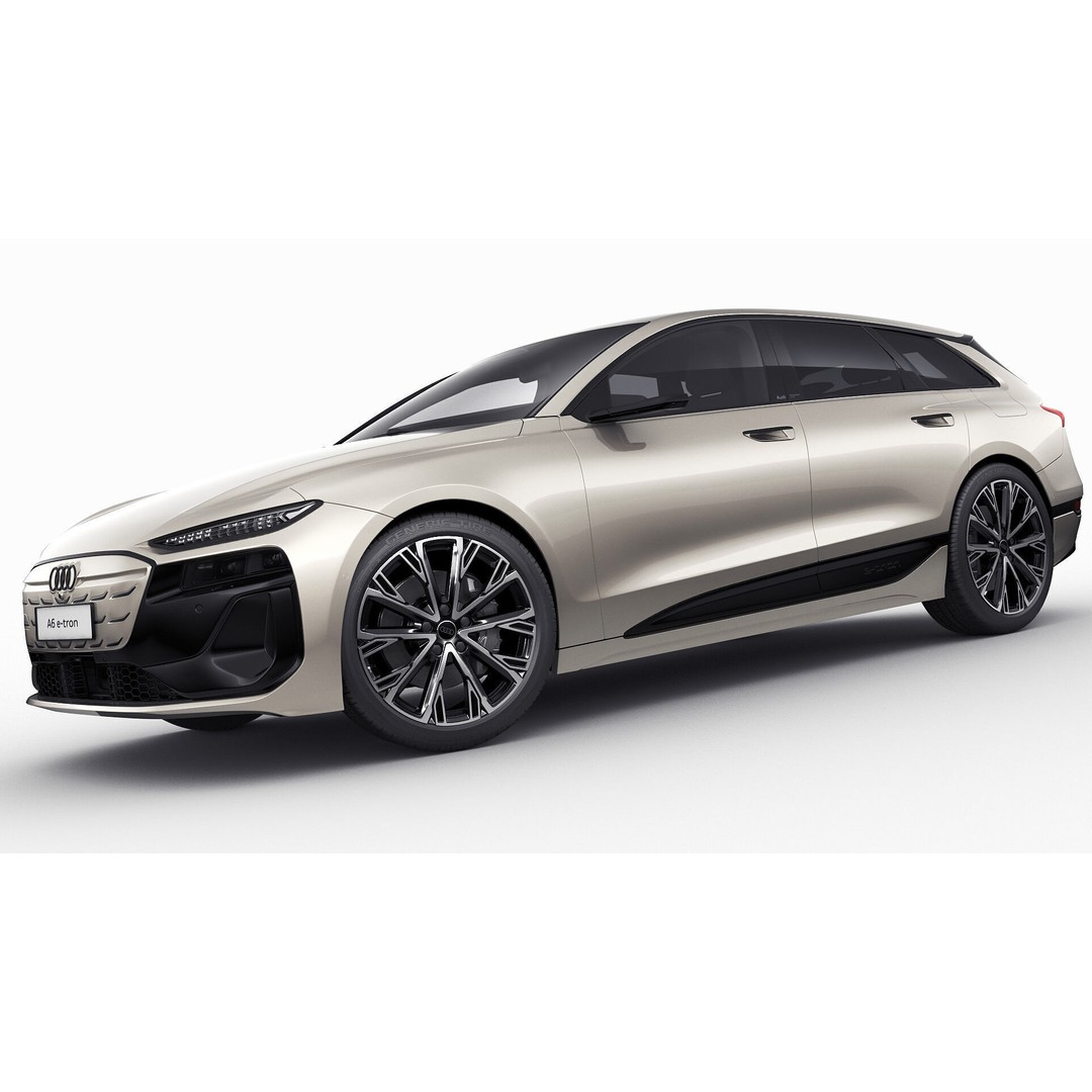 Audi A6 Avant e-tron 2025 3D Model – High Poly Game Asset, FBX, OBJ, Blender - View 14