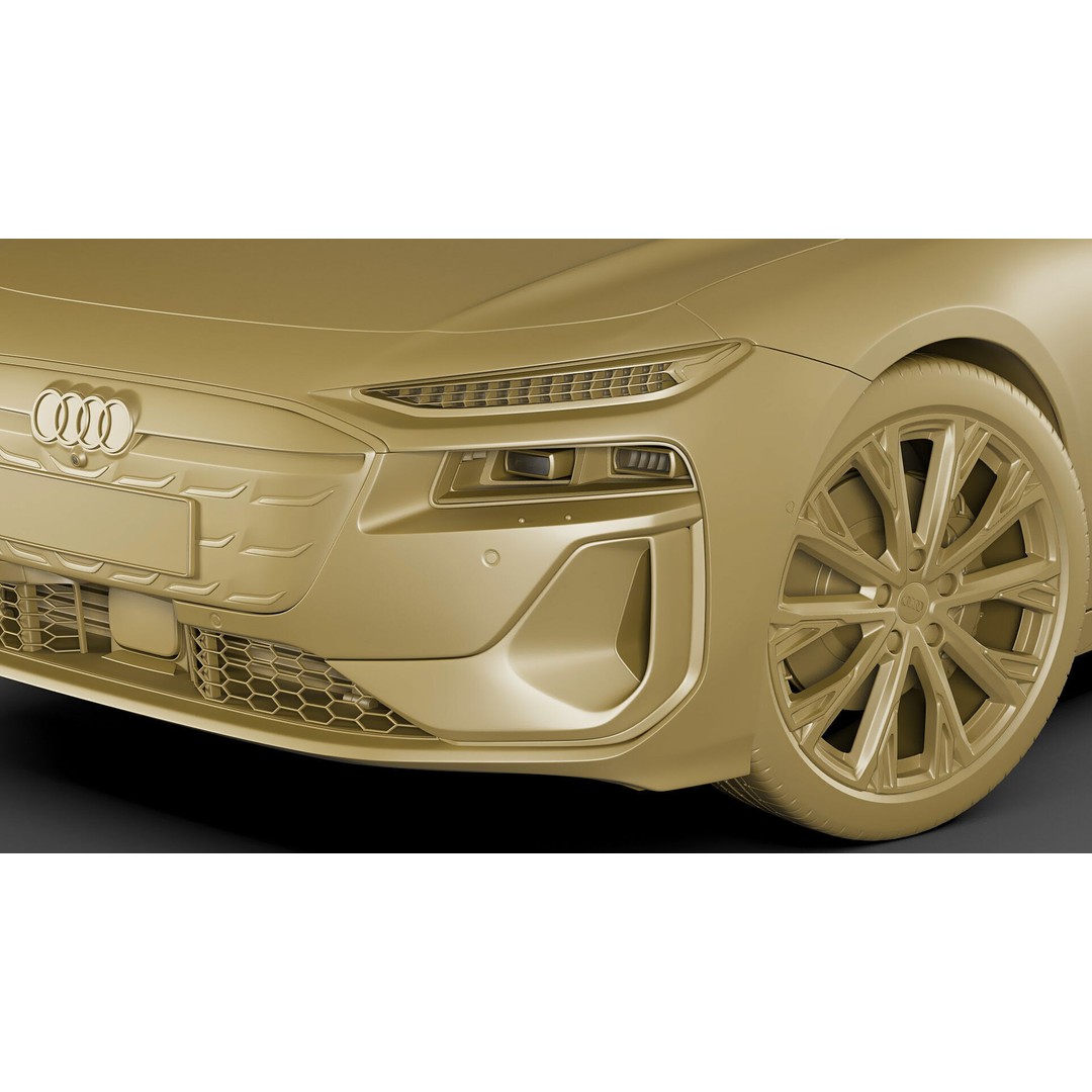 Audi A6 Avant e-tron 2025 3D Model – High Poly Game Asset, FBX, OBJ, Blender - View 22