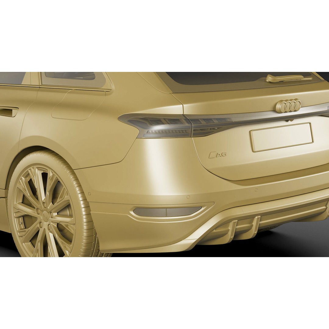 Audi A6 Avant e-tron 2025 3D Model – High Poly Game Asset, FBX, OBJ, Blender - View 23