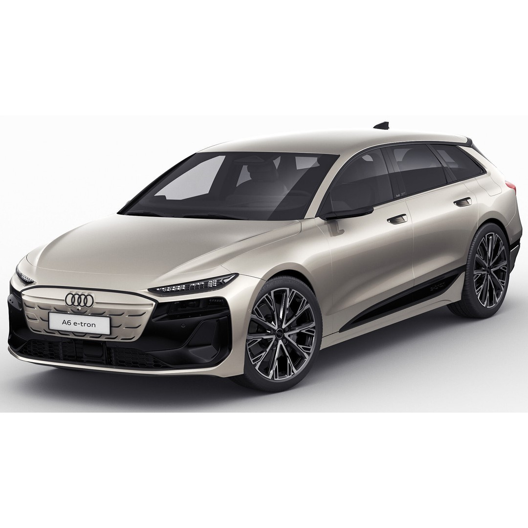 Audi A6 Avant e-tron 2025 3D Model – High Poly Game Asset, FBX, OBJ, Blender - View 3