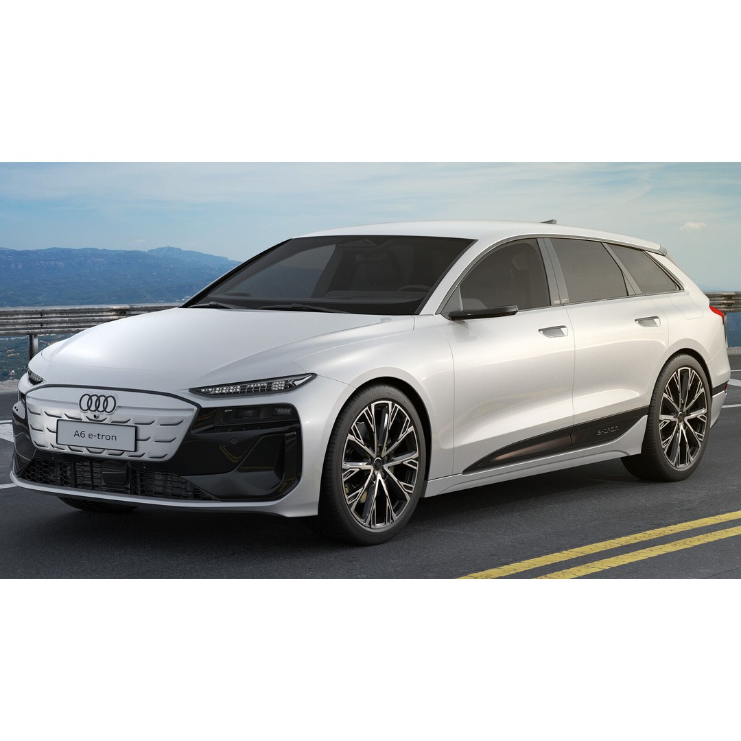 Audi A6 Avant e-tron 2025 3D Model – High Poly Game Asset, FBX, OBJ, Blender - View 5