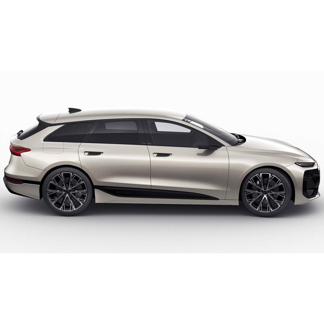 Audi A6 Avant e-tron 2025 3D Model – High Poly Game Asset, FBX, OBJ, Blender - View 7