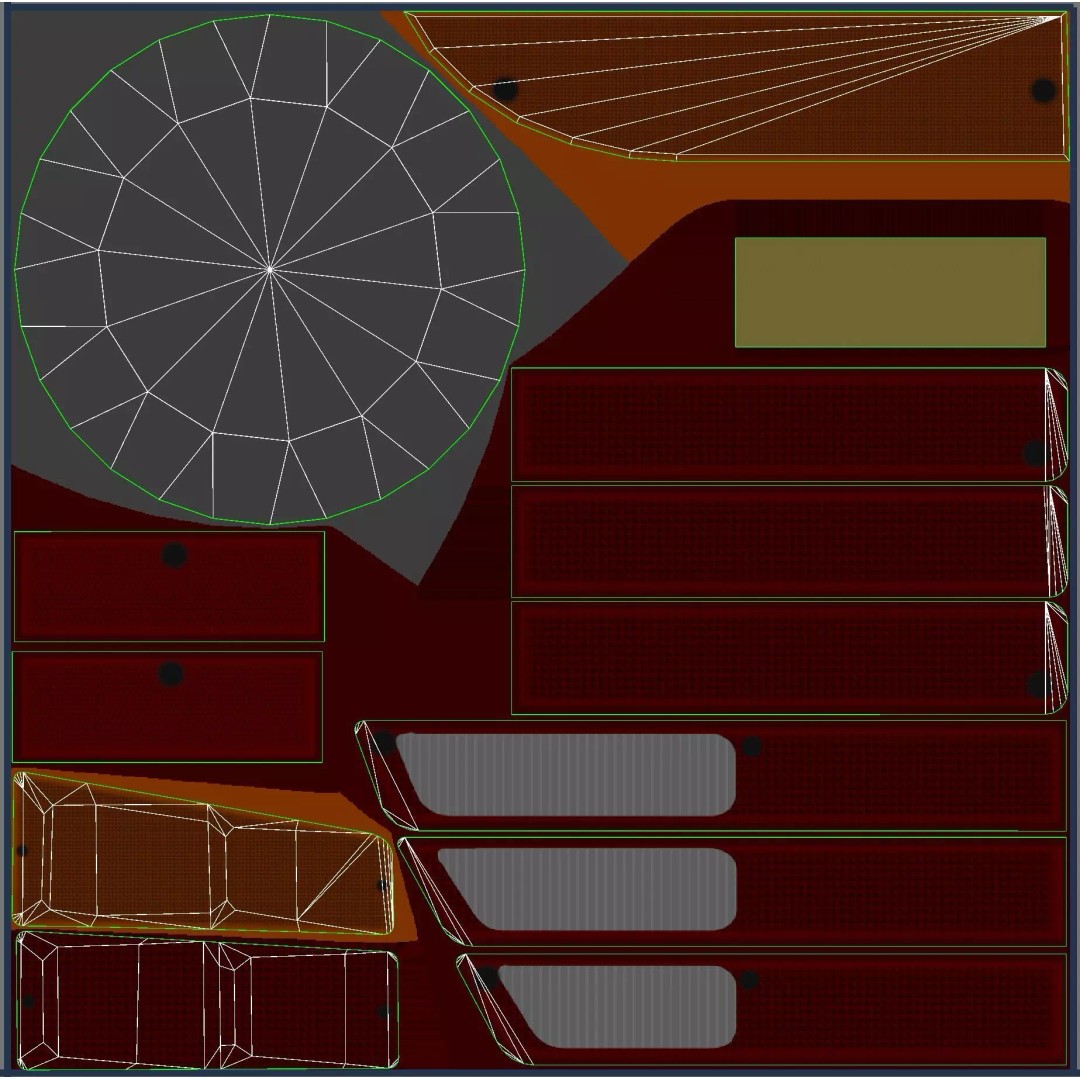 Vintage 70s Fire Chief Car 3D Model – Low Poly Game Ready Asset, FBX - View 41