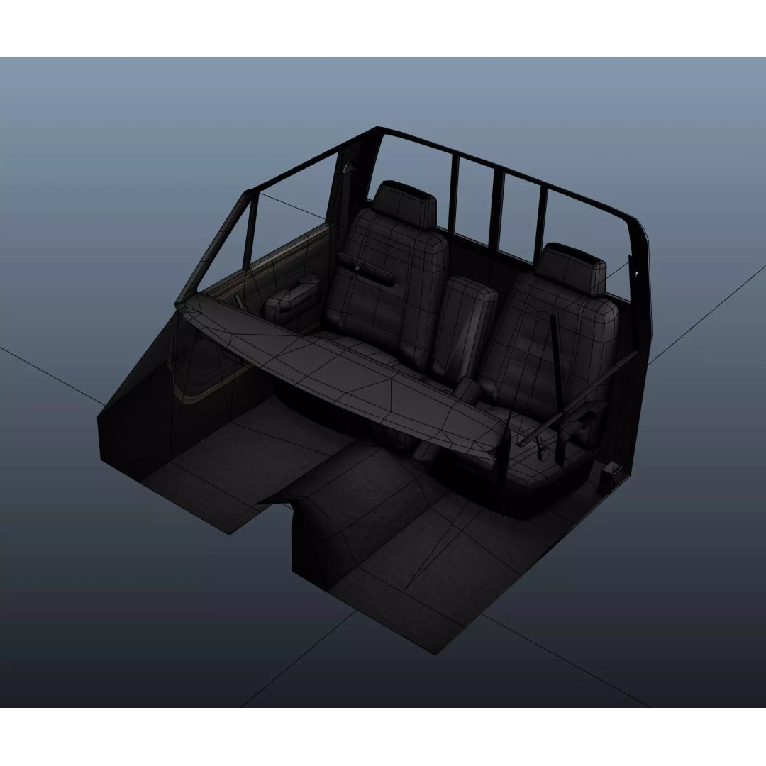 Jeep J20 Holmes Tow Truck 3D Model – Low Poly Game Ready Asset, FBX - View 29