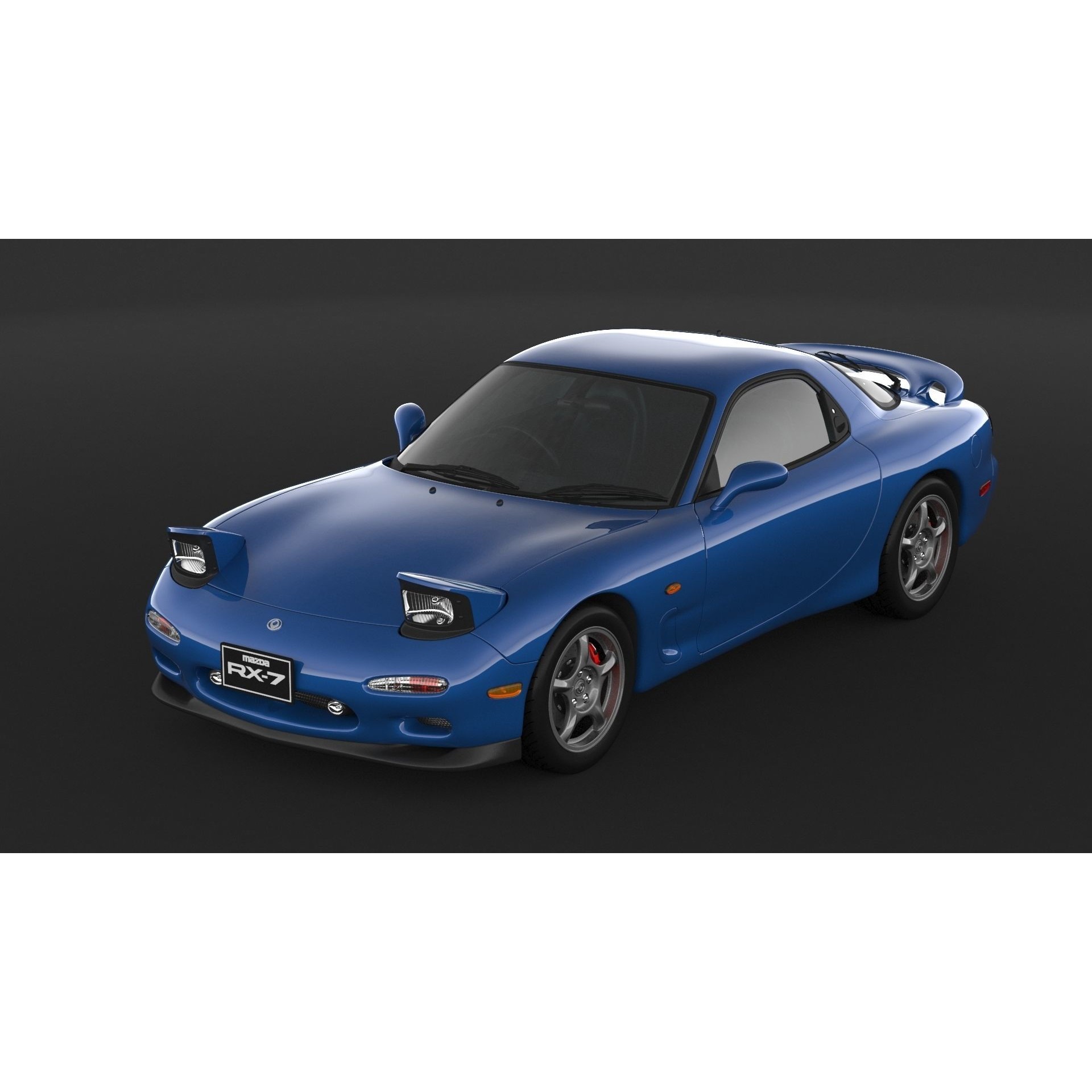 Mazda RX-7 - High Poly 3D Model - View 10
