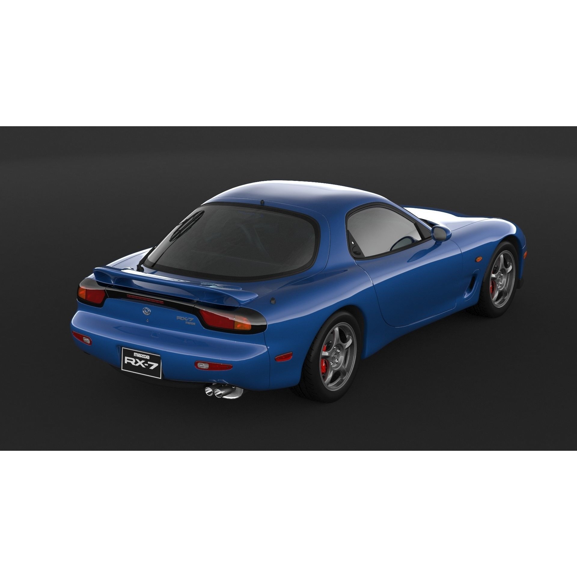Mazda RX-7 - High Poly 3D Model - View 11