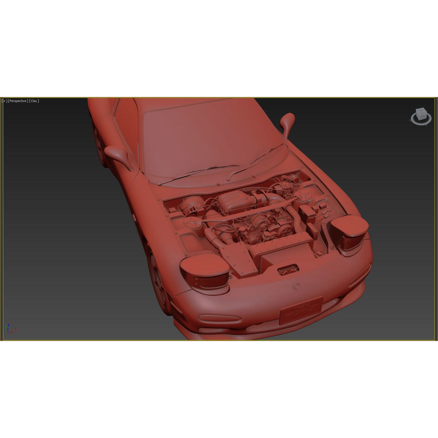 Mazda RX-7 - High Poly 3D Model - View 15