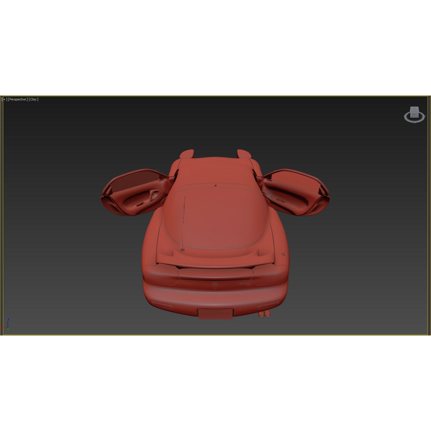 Mazda RX-7 - High Poly 3D Model - View 16