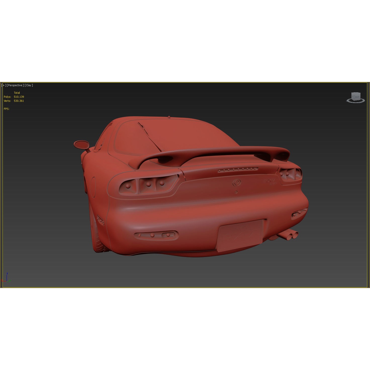 Mazda RX-7 - High Poly 3D Model - View 18