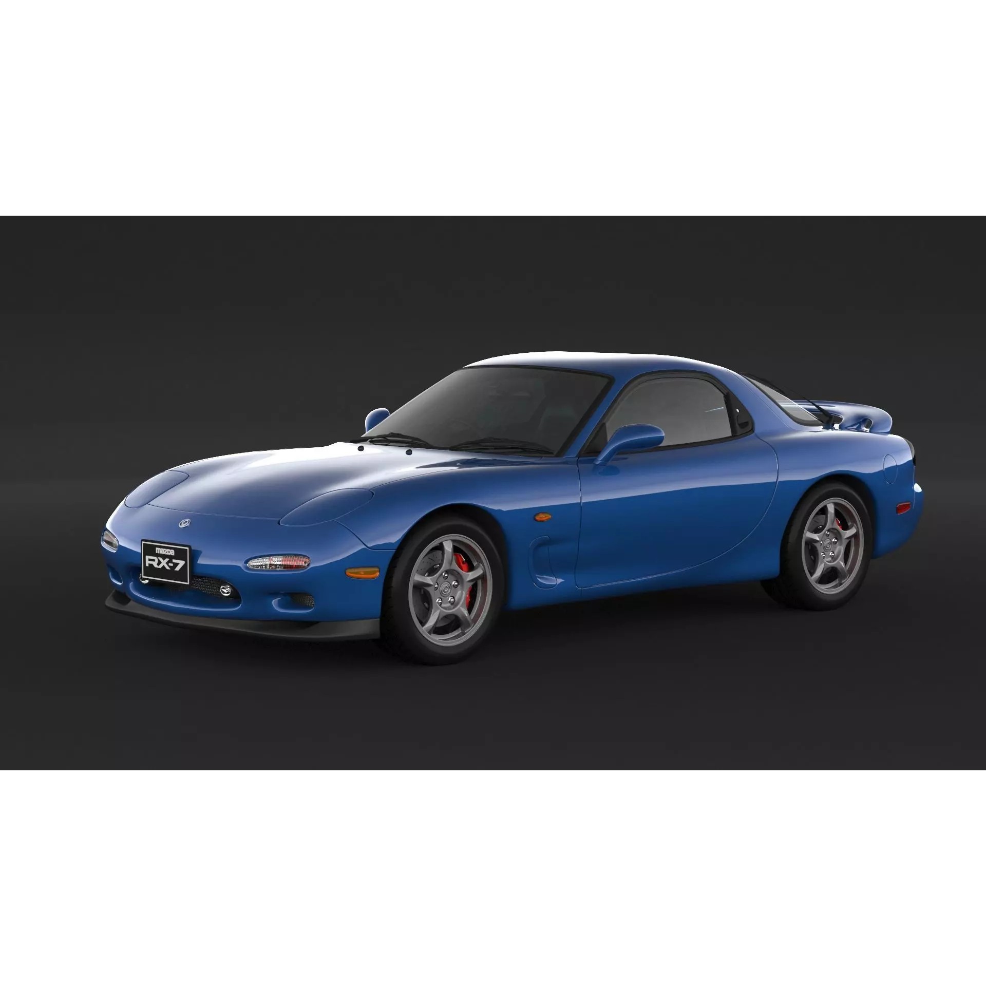 Mazda RX-7 - High Poly 3D Model - View 2