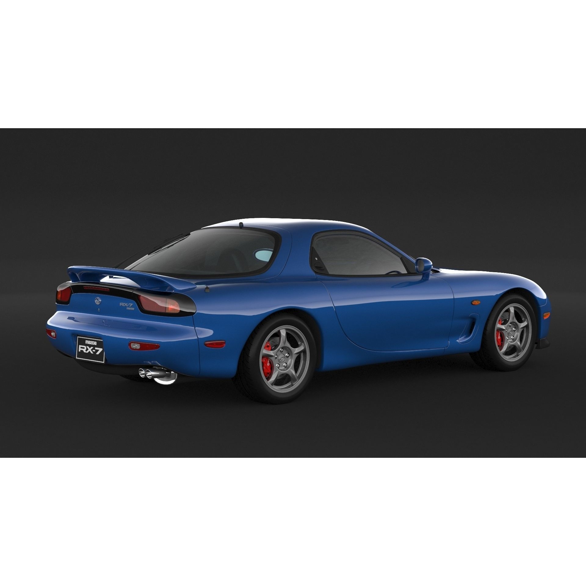 Mazda RX-7 - High Poly 3D Model - View 4