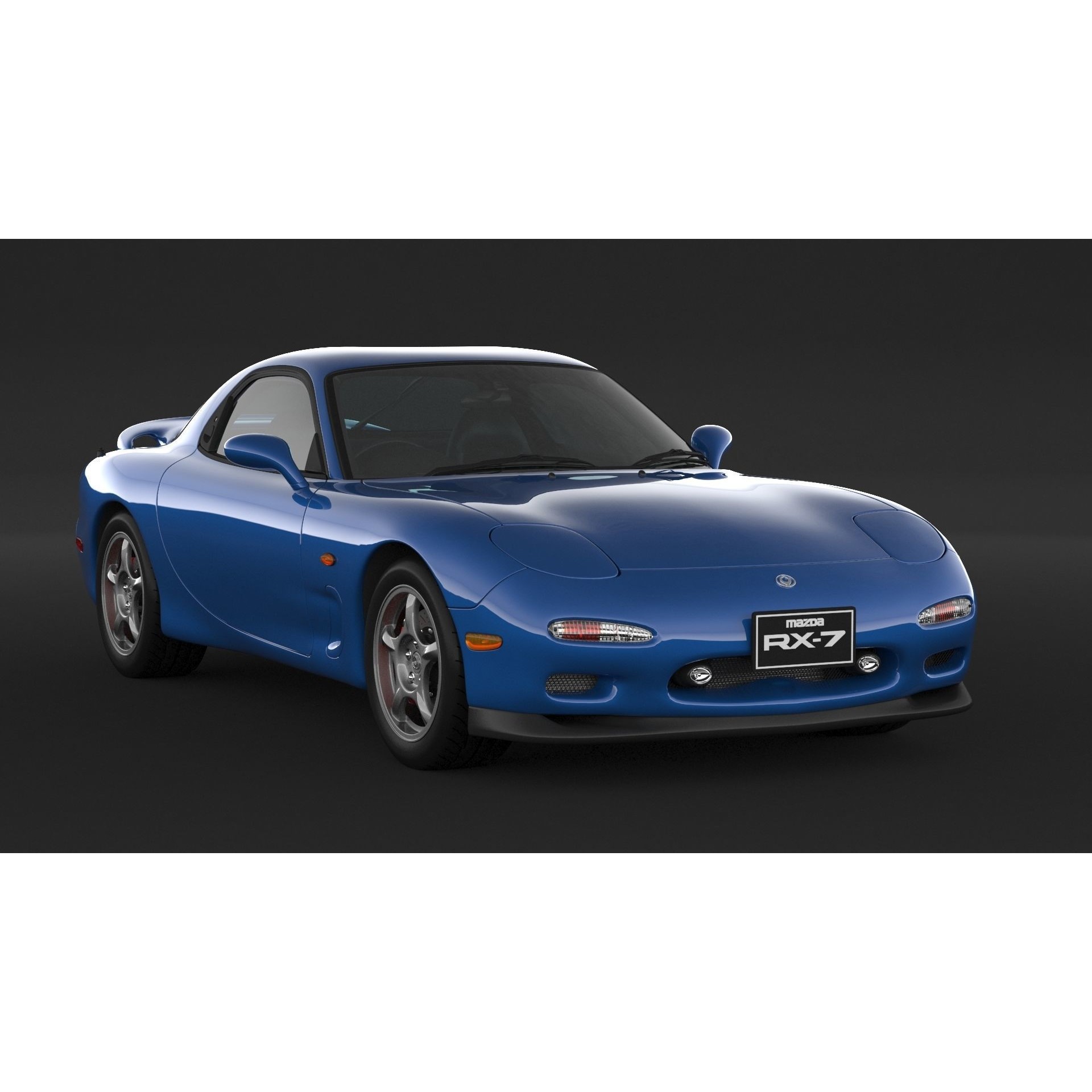 Mazda RX-7 - High Poly 3D Model - View 5
