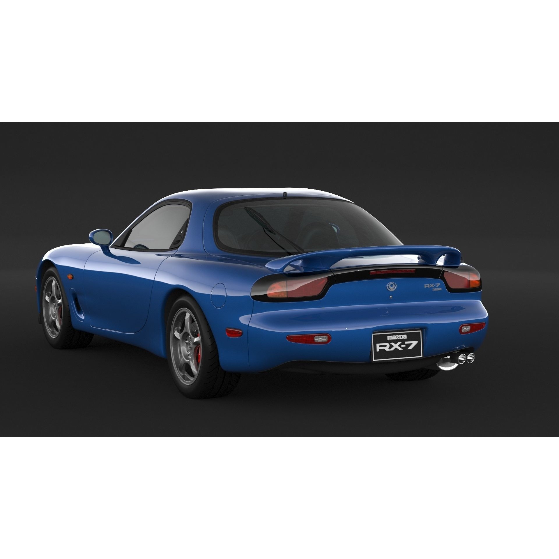 Mazda RX-7 - High Poly 3D Model - View 7