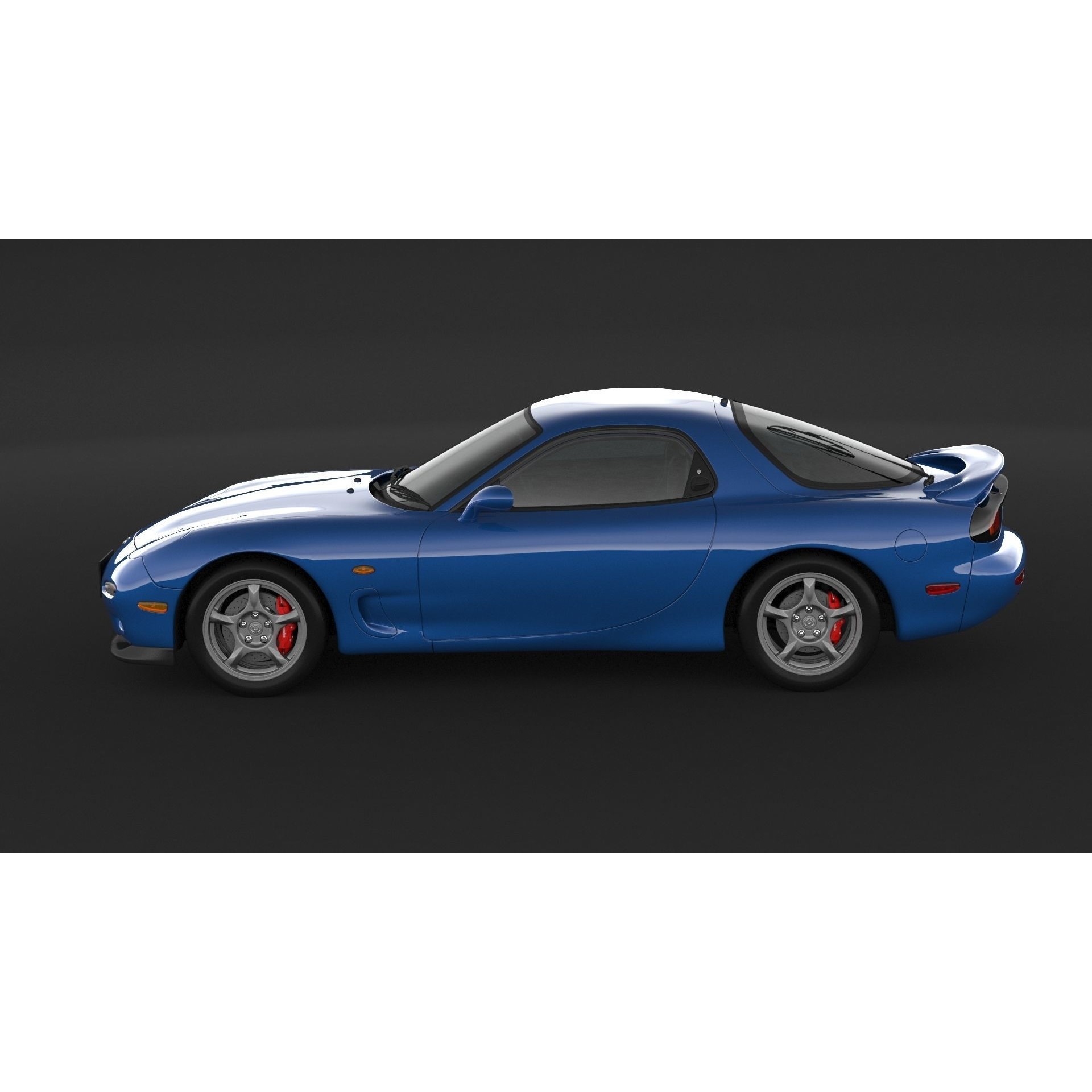 Mazda RX-7 - High Poly 3D Model - View 8