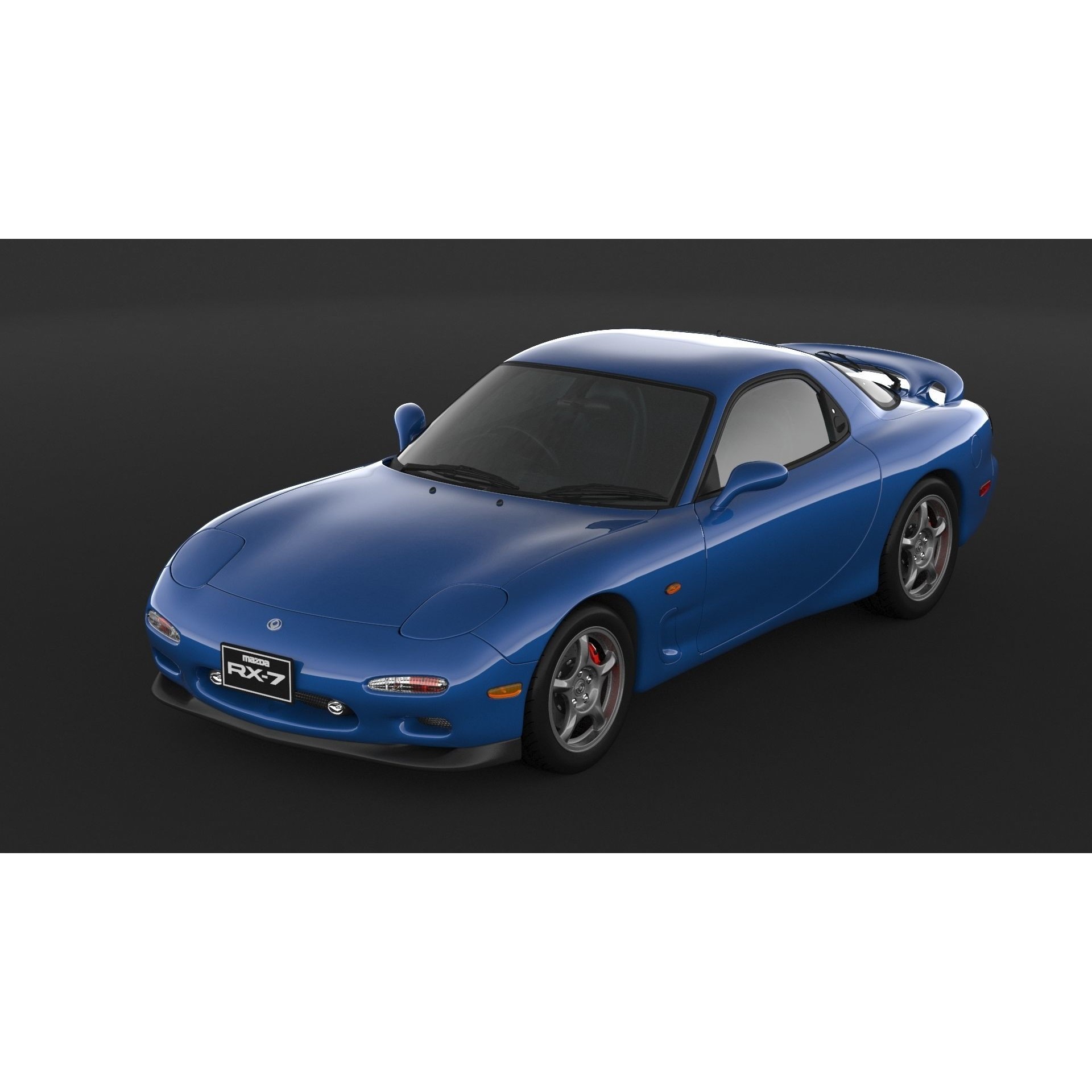 Mazda RX-7 - High Poly 3D Model - View 9