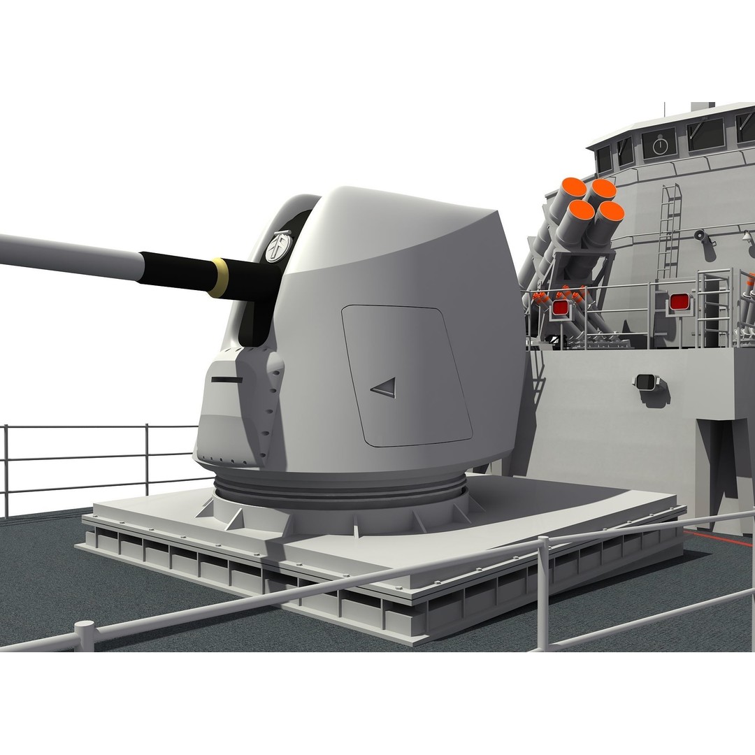 ANZAC MEKO Class Frigate 3D Model – High Detail PBR Asset, FBX - View 16