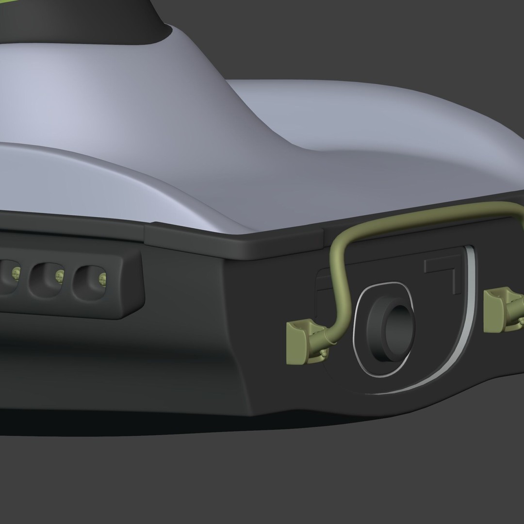 Generic JetSki 3D Model – Low Poly Watercraft for Games, Blender - View 17
