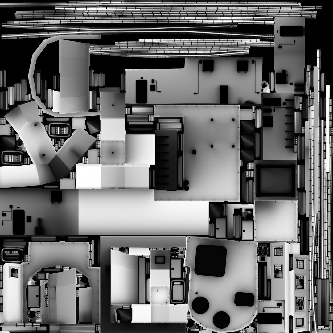 Assault Ship 3D Model – Amphibious Military Watercraft, FBX - View 22