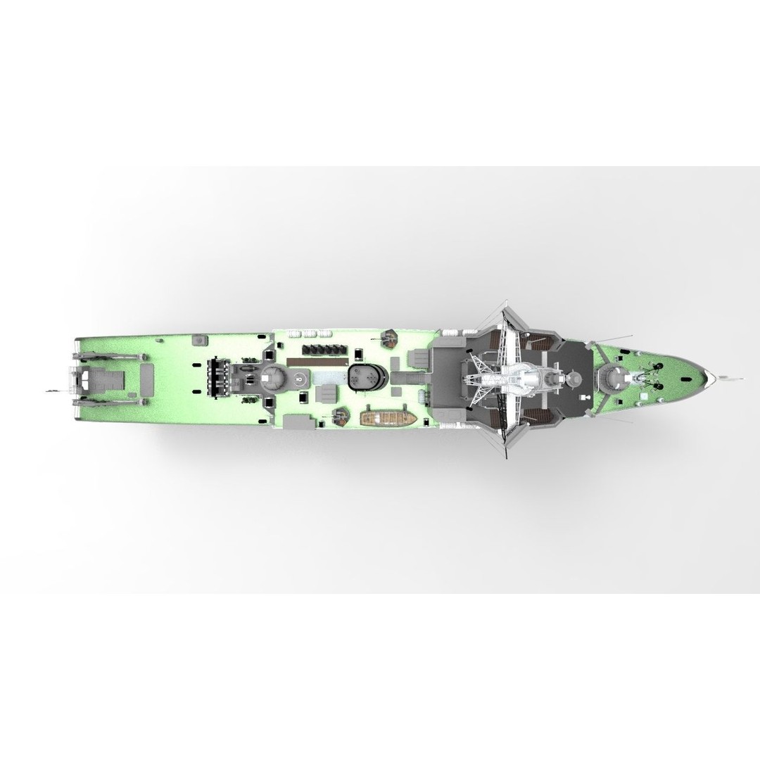 Russian Countermine Vessel 3D Model – Military Naval Watercraft, FBX