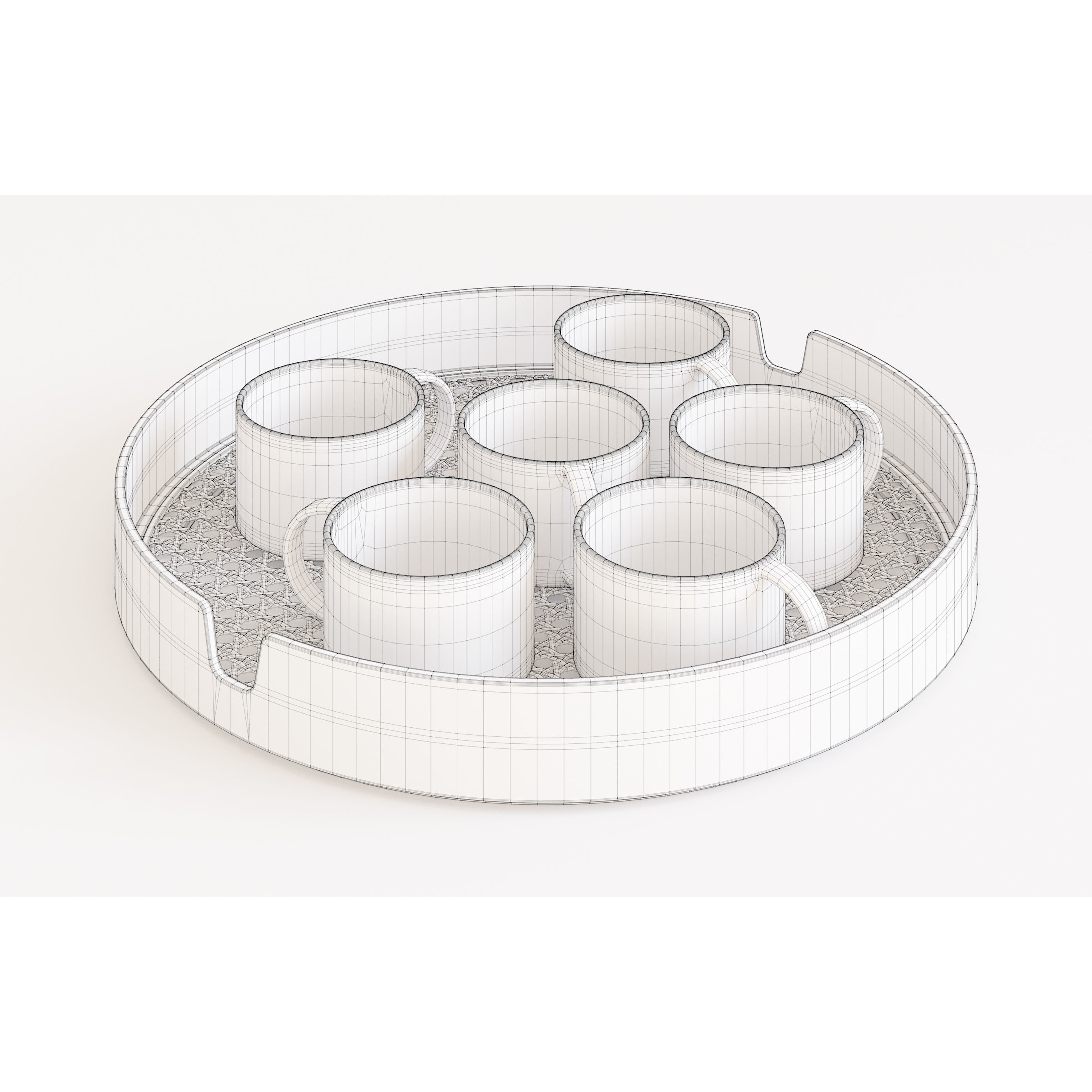 Normann Copenhagen Salon Tray - Game-Ready 3D Model - View 8